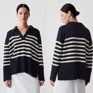 Gap 24/7 Split-Hem Polo Sweater LP NWT